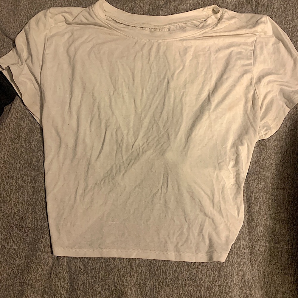 White crop top